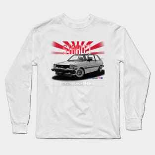 Toyota Starlet KP61 White Long Sleeve T-Shirt